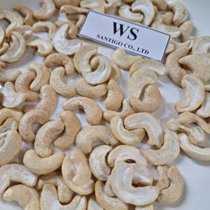 Anacardos rotos de la mejor calidad SANTIGO Kaju Badam, anacardos WS blancos divididos, logotipo impreso privado GRATIS - Product Image 1