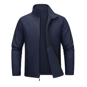 Veste polaire d'hiver chaude softshell pour homme de couleur unie à personnaliser avec sérigraphie brodée et impression numérique par sublimation - Product Image 1