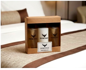 Ensemble de produits d'accueil haut de gamme pour hôtels, shampooing, revitalisant, gel douche, savon, pour l'hôtellerie, les centres de bien-être, les spas, les salons, avec étiquette privée personnalisée - Product Image 2