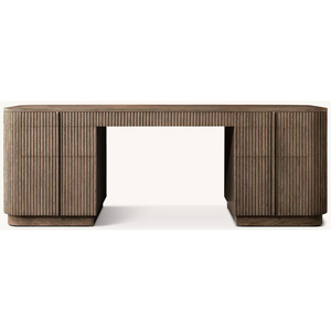 Bureau moderne de luxe en bois à 7 tiroirs, durable, avec taille et couleur personnalisables pour le mobilier de bureau à domicile - Product Image 6