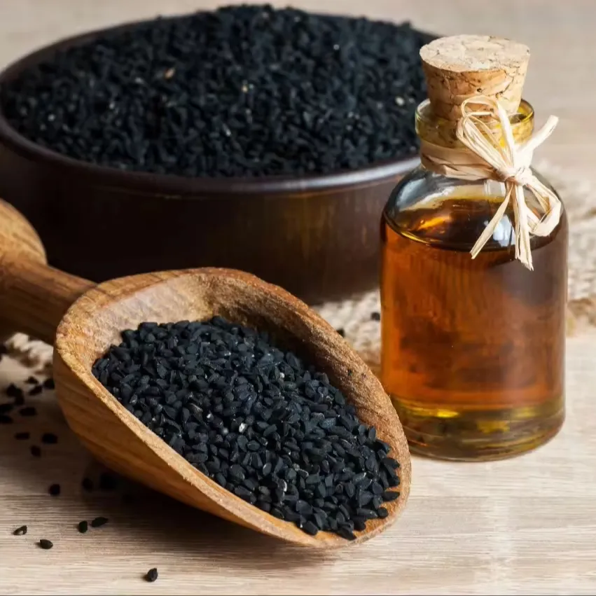 Private Label bio olio di semi neri gocce liquide per aumentare l'immunità spremuto a freddo olio di semi neri al miglior prezzo