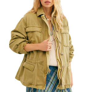 Giacca Bomber Reversibile da Donna Free People Seize Day, Stile Varsity, Verde, Taglia L, Leggera e Traspirante per l'Autunno - Product Image 3