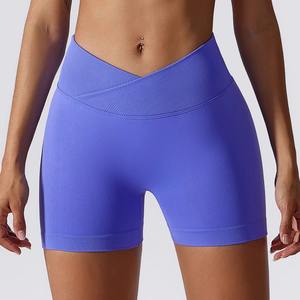 Custom Wholesale Women High Waist Slimming Shorts <b>Tummy</b> <b>Control</b> Quick Dry Breathable Gym Running Activewear - Product Image 4