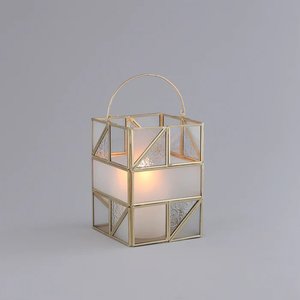 Vente en gros classique bougeoir lanterne en métal beau pot de bougie pour la maison décoration de noël en plein air - Product Image 4