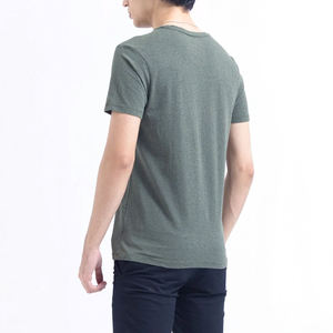 เสื้อยืดคอลเลกชั่นฤดูร้อนสำหรับผู้ชายเสื้อยืดแขนสั้นพิมพ์ลายสีพื้นสำหรับผู้ชาย - Product Image 2