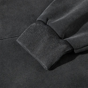 Survêtement d'hiver à capuche uni, délavé à l'acide, écologique, de haute qualité pour hommes, directement de l'usine - Product Image 4