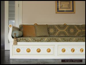 การออกแบบตกแต่งภายในแบบอาหรับมาจลิส ดีไซน์คลาสสิกสมัยใหม่ ชุดห้องนั่งเล่นหรูหรา ที่นั่งเข้ามุมสุดหรู ดีไซน์ประหยัดพื้นที่ - Product Image 2