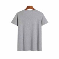 T-shirt de conception personnalisée 100% coton de haute qualité pour hommes OEM ODM été Fitness Crew dernier style avec placement du logo avant