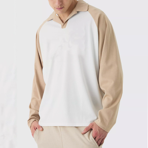เสื้อสเวตเชิ้ตโอเวอร์ไซส์ผู้ชาย ผ้าฝ้าย คอปกโปโล ปักโลโก้ตามสั่ง เสื้อพูลโอเวอร์ เสื้อฮู้ดดี้พื้นฐาน เสื้อโปโลผู้ชาย - Product Image 2