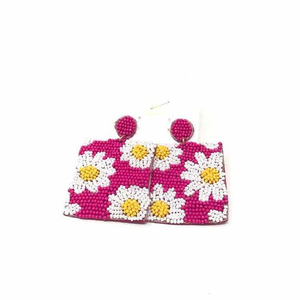 Pendientes de Mango con Cuentas de Semillas de Flores, Joyería Nueva, Bordado a Mano, Estilo Moderno, para Mujeres y Niñas, para Regalo - Product Image 4