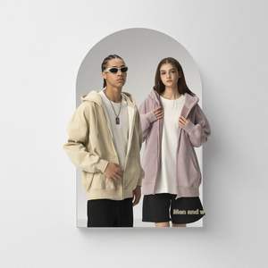 เสื้อสเวตเตอร์ถักมีฮู้ดสำหรับทุกเพศและชาย430g เสื้อสเวตเชิ้ตมีฮู้ดสไตล์ยุโรปอเมริกันทันสมัย2025 - Product Image 4