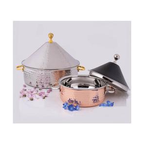 Ensemble de 3 plats à gratin ronds, design doré poli, plat à nourriture chaude, qualité supérieure, plat à riz, plat à nourriture chaude - Product Image 5