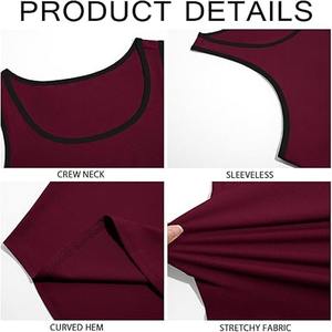 Camisetas sin mangas de gimnasio de alta elasticidad de verano, camisetas sin mangas de poliéster transpirables personalizadas para hombre, hechas por Dress Sports - Product Image 6