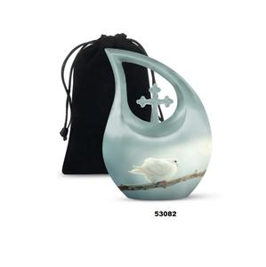 โกศรูปหยดน้ำอะลูมิเนียมสำหรับบรรจุอัฐิมนุษย์ รุ่นขายดี ดีไซน์เฉพาะ พร้อมถุงกำมะหยี่ฟรี - Product Image 6