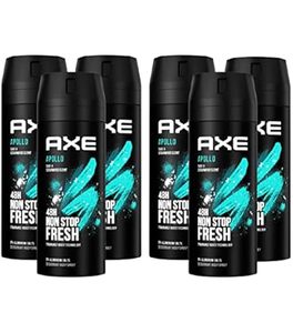 Desodorante en Aerosol para Hombre AXE Apollo, Frescura Continua 48h, Fragancia de Salvia y Madera de Cedro (Paquete de 6 x 200ml) - Product Image 1