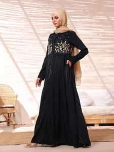 Long abayas confortable pour femmes nouveau meilleur design personnalisé OEM vente en gros abaya islamique pour femmes à bas prix - Product Image 4