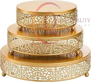 Support à gâteau en métal décoratif avec une construction solide, idéal pour les boulanger professionnels et les cuisines domestiques - Product Image 3