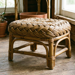 เก้าอี้หวายน้ำหนักเบา ทนทาน เป็นมิตรกับสิ่งแวดล้อม สไตล์มินิมอล เหมาะสำหรับใช้เป็นเฟอร์นิเจอร์รับประทานอาหารกลางแจ้งในอพาร์ตเมนต์ วิลล่า และโรงแรม - Product Image 1