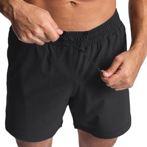 Pantalones cortos deportivos para hombre con logotipo personalizado, novedad en pantalones cortos deportivos ajustados para hombre, pantalones cortos deportivos sólidos de talla grande - Product Image 1