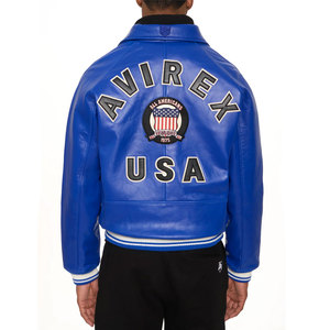 Chaquetas de Cuero Avirex de Alta Calidad para Invierno, Diseño Vintage Personalizado, Cuello Alto, Logotipo Frontal, Gran Venta - Product Image 4