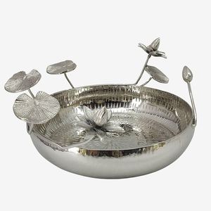 Tazón para Servir en Mesa de Restaurante con Diseño Elegante, Ecológico, de Acero Inoxidable, para Bodas, Tazón de Frutas de Diseño - Product Image 1