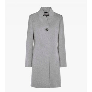 Gabardina Larga Vintage para Mujer con Cinturón |   Servicio OEM/ODM Ecológico 100% Lana - Product Image 4