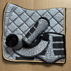 Dernier modèle de tapis de selle en coton, équipement d'équitation, ensembles de tapis d'équitation pour chevaux, ensemble de tapis de selle de dressage équestre - Product Image 3