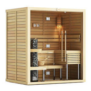 ห้องซาวน่าประตูกระจกสี่เหลี่ยมห้องอบไอน้ำ<span class=keywords><strong>2</strong></span>คนห้องซาวน่าพร้อมฝักบัวและอินฟราเรดไกล - Product Image 6
