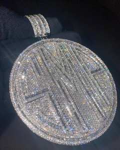 Cadena Cubana Clásica de Lujo para Niños con Diamantes de Imitación VVS y Dijes de Dibujos Animados, Regalo de Cumpleaños - Product Image 1