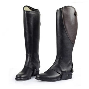 Medias Polainas de Cuero con Logotipo Personalizado de Alta Calidad a Precio de Mayoreo, Duraderas y Transpirables para Montar a Caballo, Salto Ecuestre y Uso Diario - Product Image 1