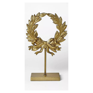 Intricate Iron Decorative Modern Home Living Room Fireplace <b>Mantel</b> <b>Shelf</b> Table and Entryway Decor Stand by Ambience Lifestyle - Product Image 3