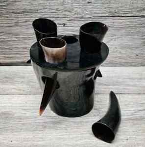 Cuerno Rústico Vikingo para Beber, Taza para Festivales Medievales, Auténtico Cuerno Vikingo para Beber Hidromiel y Cerveza, para Bares y Clubes - Product Image 2