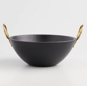 Tendance gros poignée en métal or et noir bol article de vente chaude bol décoratif pour bol de fruits décor à la maison - Product Image 4