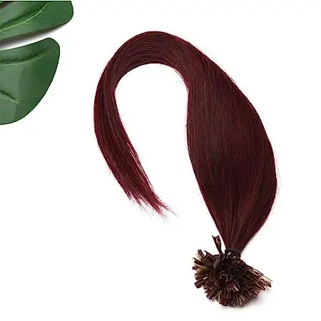 A buon mercato 100% Vietnam capelli umani U Tip Hair Bundle Extension Wine Red Remy Natural Vendor DHL Top Style