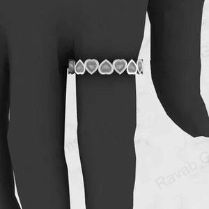 925 Genuine Sterling Silver Semi Mount <b>Ring</b> Ultimate Heart Bezel Eternity <b>Blank</b> Design Resin Ashes Good Keepsake Jewelry - Product Image 4