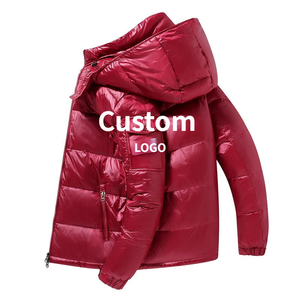 Chaqueta Acolchada con Cremallera y Estampado de Leopardo Personalizada para Hombre y Mujer, Abrigo de Invierno con Capucha, Brillante, Impermeable, Embalaje en Tambor - Product Image 2