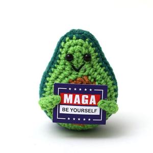 Amigurumi Animal Gift Crochet Toy Plush Doll Handbraided Crochet Bauble Juguete Toy Emotional Support Positive Approving Card - Product Image 5