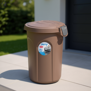 Contenedor de Basura Stefanplast Jerry Bin (23Lt) con Tapa de Cierre a Presión, Color Tortora 70325, con Acceso Conveniente - Product Image 3