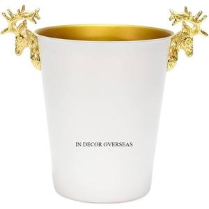 Prime Quality Aluminum Casted Pearl Designer Silver Shiny Polished <b>Wine</b> And Ice Bucket Drinks Cooler Beverage Tubs Bar Supplies - Product Image 4