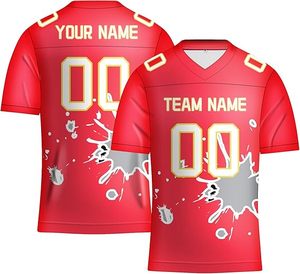 เสื้อกีฬาผ้าตาข่ายโพลีเอสเตอร์สำหรับผู้ใหญ่เสื้อผ้าอเมริกันฟุตบอลเสื้อเจอร์ซี่ - Product Image 4