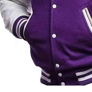 Chaquetas de Equipo de Béisbol Escolares Personalizadas con Número Bordado a Precio de Mayoreo, Chaqueta Universitaria Económica para Niños - Product Image 5