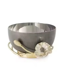 Bol à dattes en métal doré, petites pattes, nouveau design pour les fruits, les fêtes, servir du chocolat, des fruits - Product Image 6