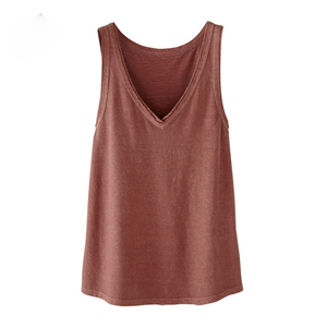 Débardeur sans manches avec Logo pour femme, débardeur en Jersey de coton imprimé personnalisé - Product Image 1