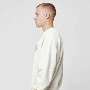 Logo personnalisé pull hommes 100% coton automne hiver designers pulls tricotés surdimensionnés courts amples - Product Image 4