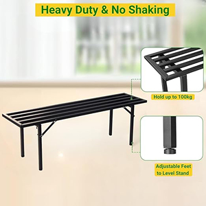 1 Tier Indoor/Outdoor <b>Plant</b> <b>Stands</b> Home Decor Pack of 2-for Balcony and <b>Garden</b> - Product Image 4