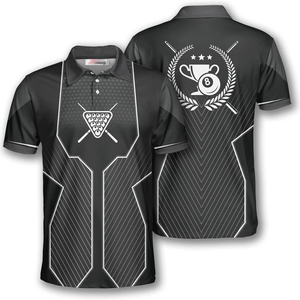 เสื้อโปโลซับลิเมชั่นแบบกำหนดเองสำหรับทีมสนุกเกอร์ พูล บิลเลียด ผ้าระบายอากาศคุณภาพพรีเมียม ผลิตโดยโรงงานผู้ผลิตเสื้อผ้าลำลอง - Product Image 5