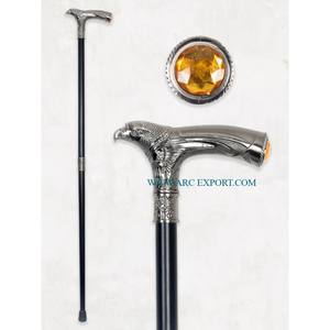 Bastón y bastones de lujo antiguo pulido con espejo brillante de aluminio maravilloso nuevo estilo elegante bastón para acampar a la venta - Product Image 1