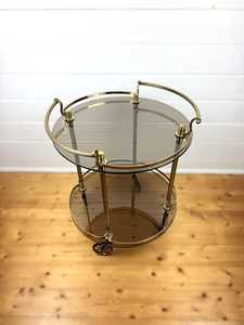 Chariot de rangement mobile en acier inoxydable avec chariot de bar de service pliable vintage transparent à quatre roues nouveau design - Product Image 5