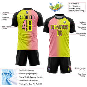 Latest Design Best Quality Men Soccer Uniforms Customized Sublimation Soccer Wear Factory-Made Durable Uniform - Product Image 3