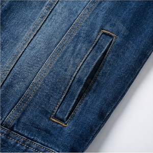 Chaqueta Vaquera Informal para Hombre, Hecha a Medida, con Botones, Impermeable, Transpirable, 100% Algodón, Talla Grande, Moderna y Duradera - Product Image 5